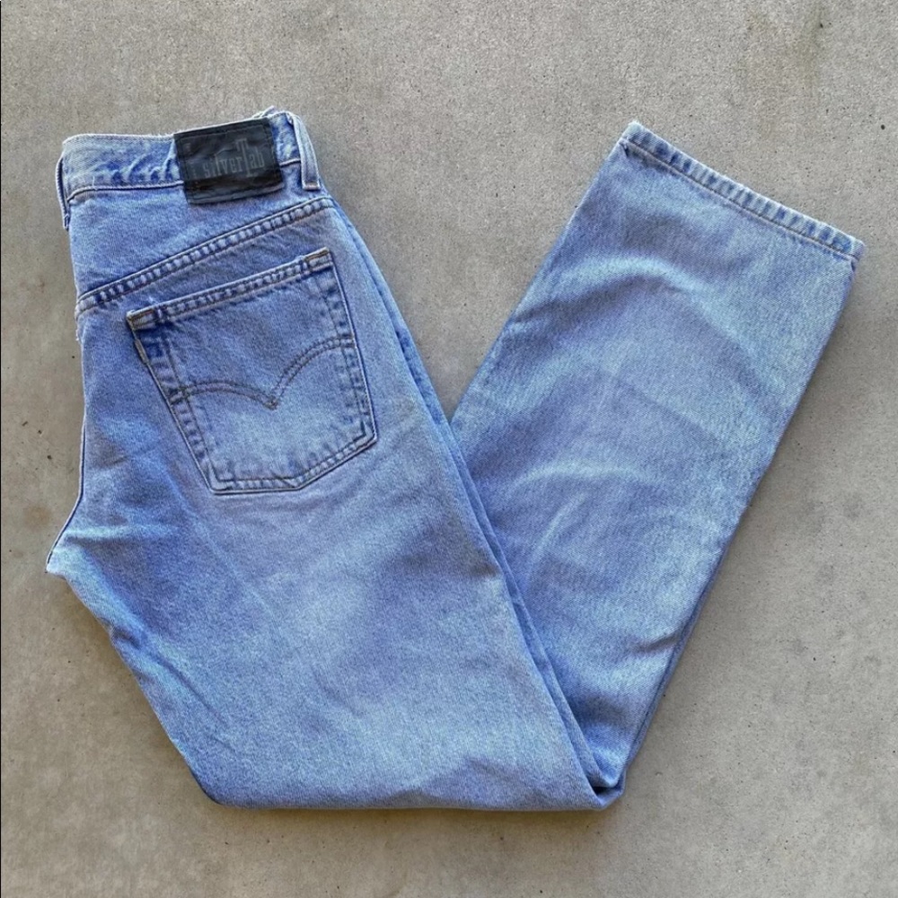 Levi's Women's Silver Tab Loose Fit Jeans High Waist Straight Leg 9M